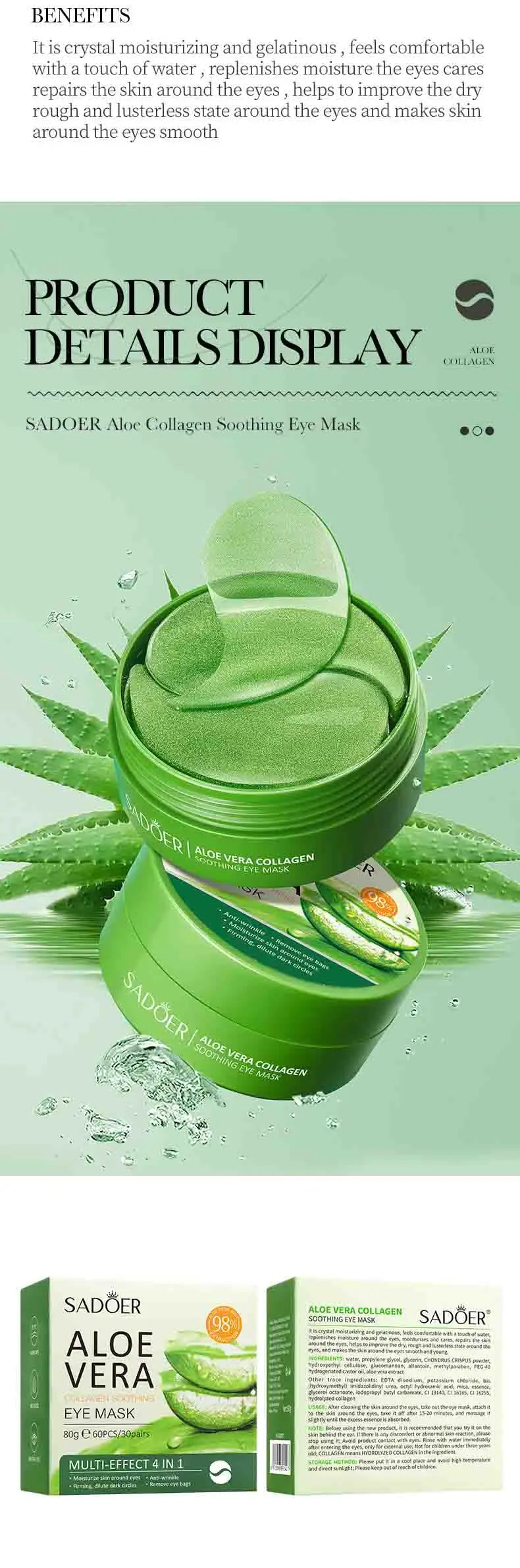 Aloe Vera Collagen Eye Mask