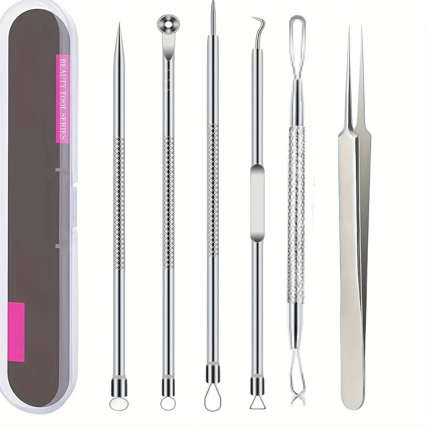 6Pcs Pimple Tweezers set